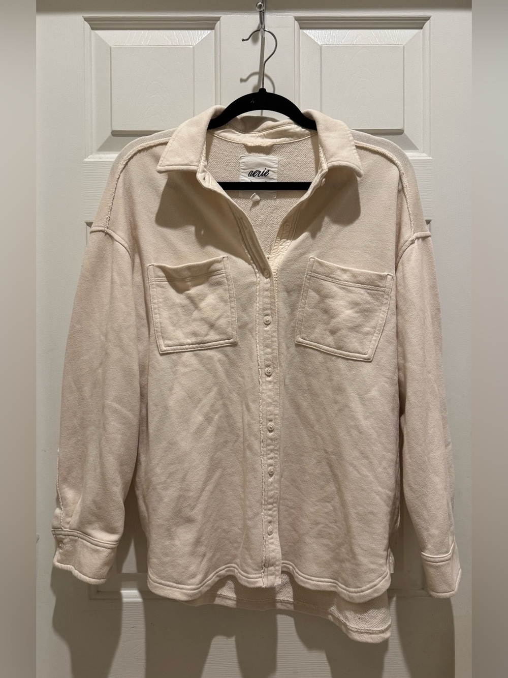 Aerie Lumbar Jane Cotton Blend Button Down Top Size XS